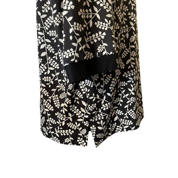 Anne Klein Black and White Patterned Stretchy Top Size XL - Picture 7 of 9